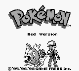 Pokemon - Red Version (USA, Europe) Title Screen